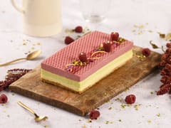 Bûche de Noël citron framboise