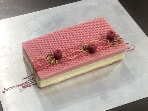 Bûche de Noël citron framboise - 113