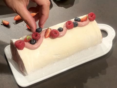 Bûche de Noël mascarpone et fruits rouges - 74