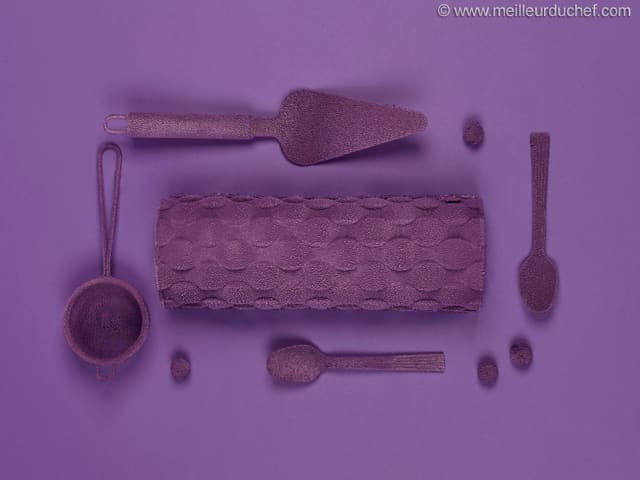 Bûche de Noël myrtilles et violette