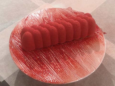 Bûche de Noël rouge rubis - 109