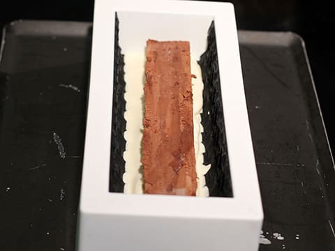 Bûche de Noël exotique/coco/chocolat, finition velours - 60