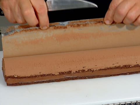 Bûche de Noël aux deux chocolats et poires - 48