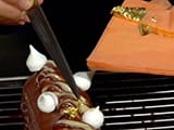 Bûche aux deux chocolats et poires - 60