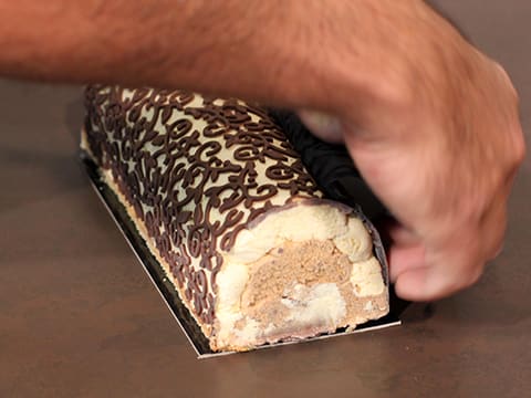 Bûche de Noël glacée 3 saveurs - 96