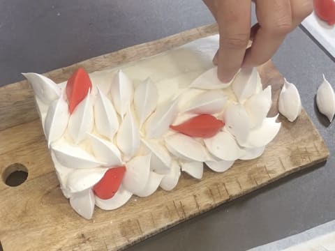 Bûche de Noël comme une Pavlova - 108