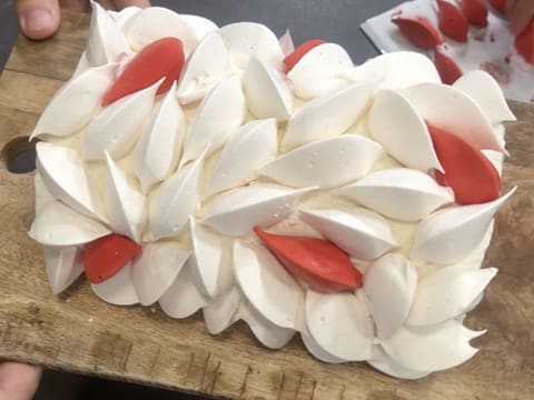 Bûche de Noël comme une Pavlova - 112