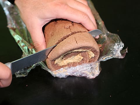 Bûche de Noël facile au chocolat et café - 43