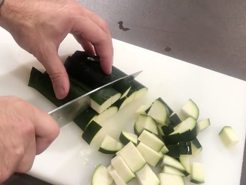 Bûche de Noël, mousseline saumon/crevettes, sole et courgettes - 53