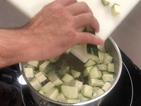 Bûche de Noël, mousseline saumon/crevettes, sole et courgettes - 54