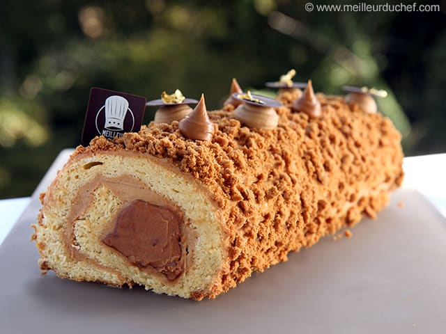 Bûche de Noël aux spéculoos