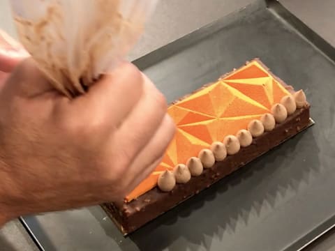 Bûche de Noël orange/chocolat - 86