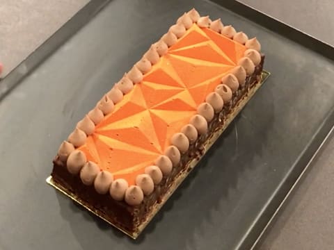 Bûche de Noël orange/chocolat - 87