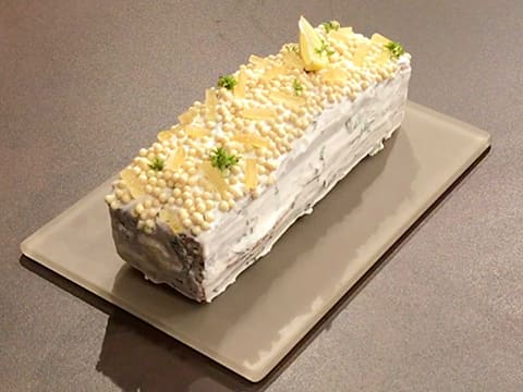 Cake citron, basilic, fraise - 181