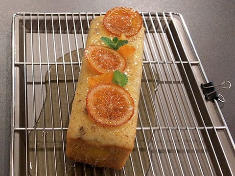 Cake au Cointreau garni à la mandarine - 73
