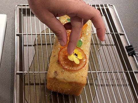 Cake au Cointreau garni à la mandarine - 74