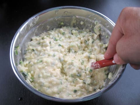 Cake courgettes feta - 11