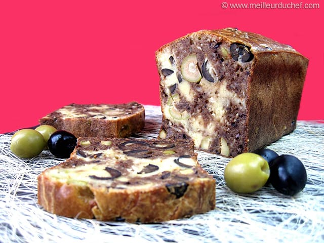 Cake aux olives et tapenade