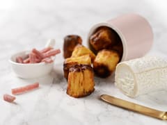 Cannelés salés au fromage de chèvre et au bacon