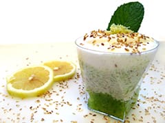 Verrine de concombre au fromage blanc