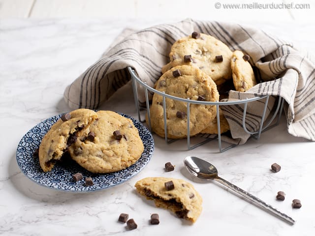 Cookies au chocolat cœur fondant