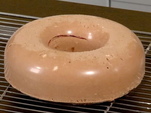 Couronne de Noël au chocolat, cœur fruits rouges - 106