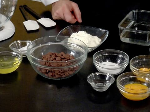 Couronne de Noël au chocolat, cœur fruits rouges - 63