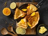Cr&ecirc;pe au beurre d'orange