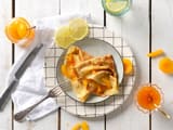 Cr&ecirc;pe &agrave; la confiture&nbsp;d'abricot