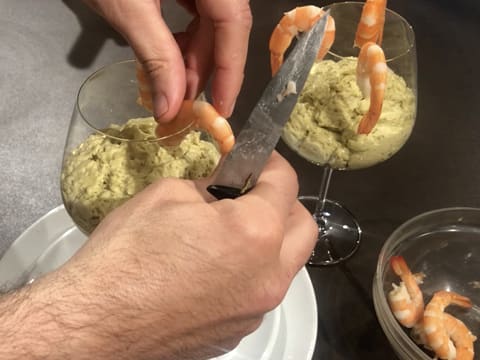 Espuma d'avocat aux crevettes épicées - 65