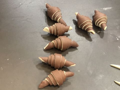 Croissant bicolore cacao - 93