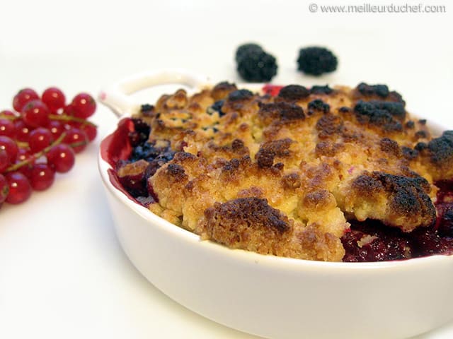 Crumble aux fruits rouges