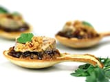 Cuill&egrave;re au foie-gras mi-cuit et son chutney d'oignons