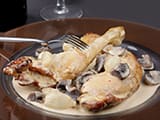 Cuisses de poulet &agrave; la cr&egrave;me