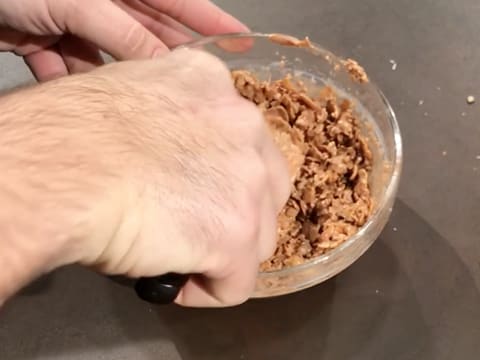 Obtention de la pâte à palet croustillant