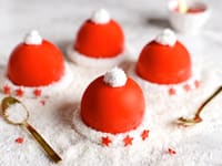 Entremets le bonnet du Père Noël