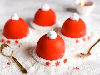 Entremets le bonnet du Père Noël