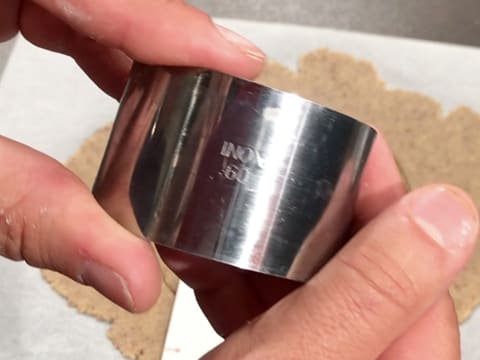 Gros plan d'un cercle à mousse de diamètre 6 cm