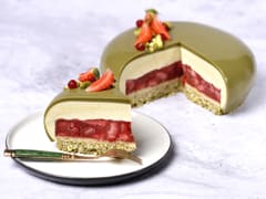 Entremets fraise - pistache