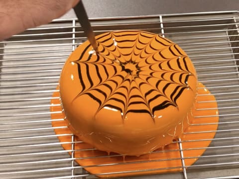 Entremets d'Halloween au chocolat et à l'orange - 99