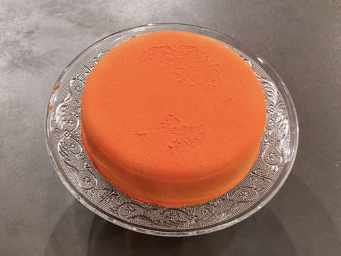 Entremets pêche blanche caramel - 114