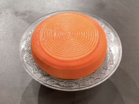 Entremets pêche blanche caramel - 118