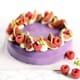 Entremets pistache figue framboise