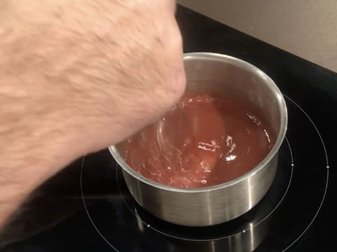 Entremets Saint Valentin fraise et framboise - 15