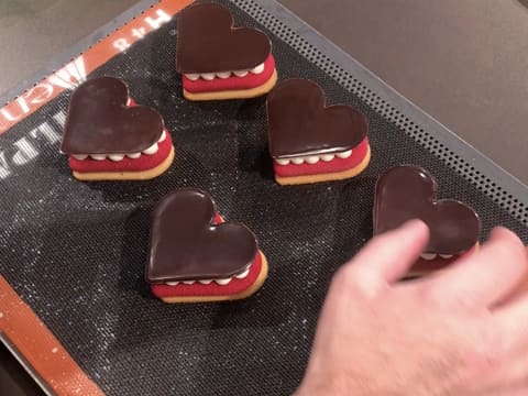 Entremets Saint Valentin fraise et framboise - 89