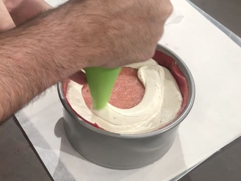Entremets vanille & rhubarbe - 75