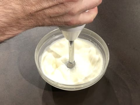 Mixage de la crème