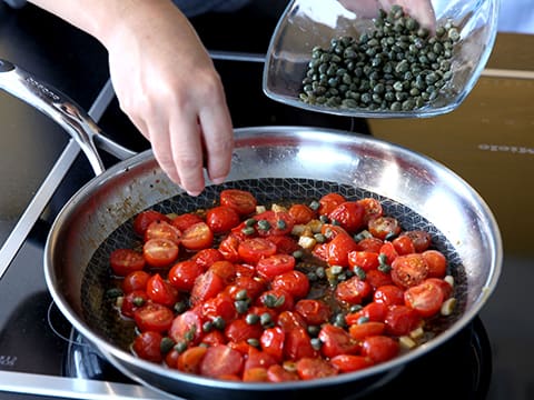 Fettucce aux tomates et aux câpres au sel de Sicile - 4