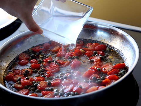 Fettucce aux tomates et aux câpres au sel de Sicile - 7
