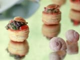 Feuillet&eacute; d'escargots aux c&egrave;pes